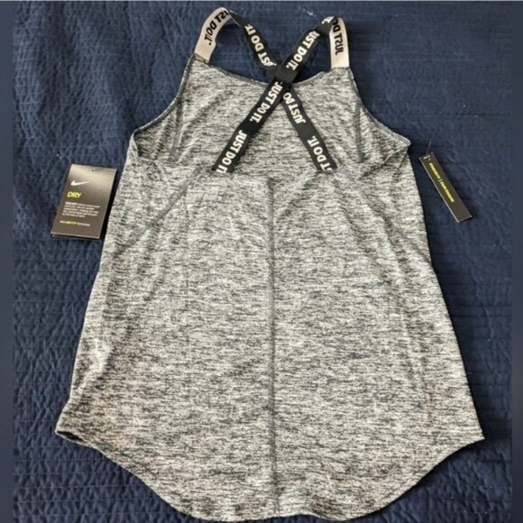 Nike Dri FIT Elastika Training Tank Top Youth  Small Girl Grey NWT 112025 - Picture 8 of 9